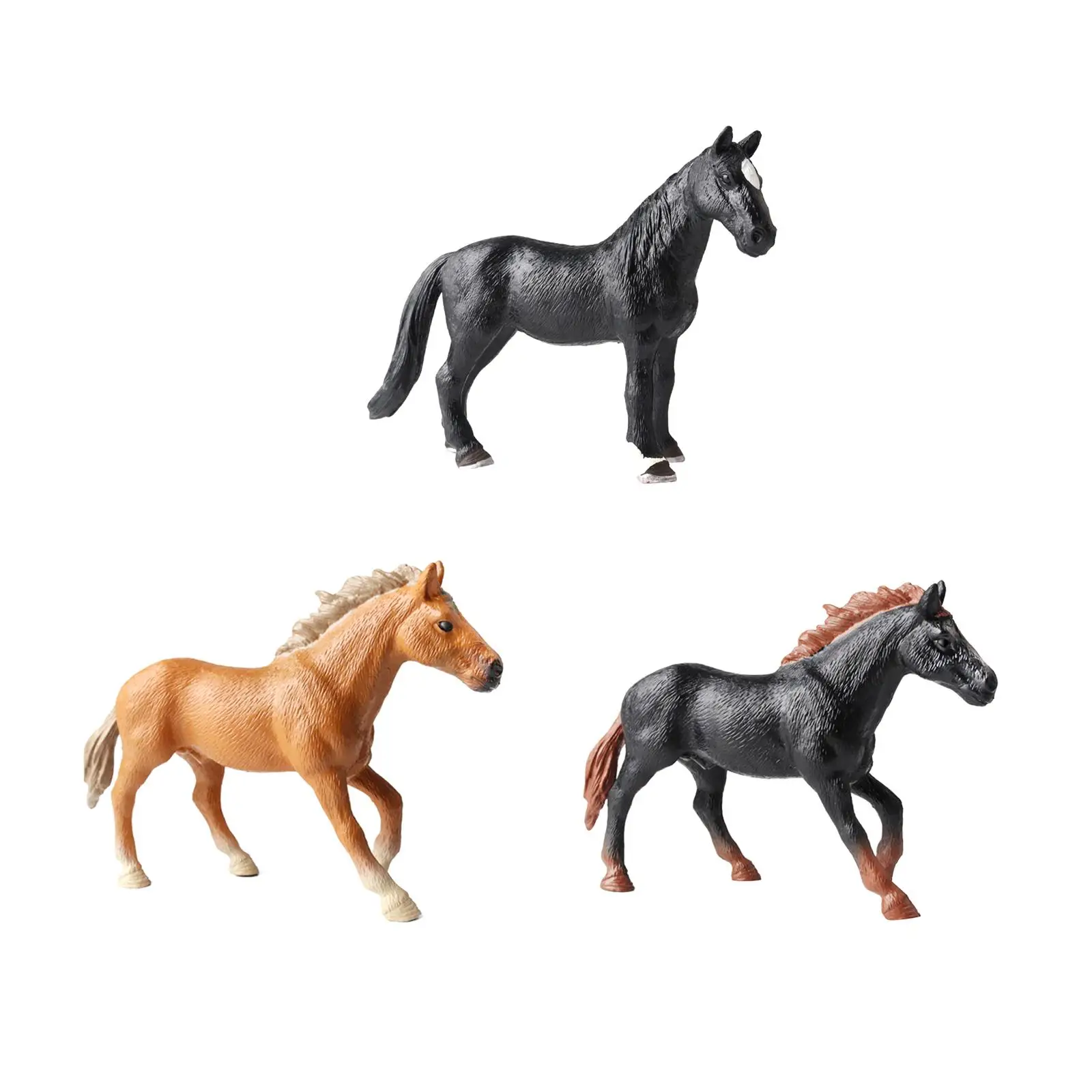 Horse Figure Simulation Ornament Horse Model for Ages 3+ Party Favors Gifts