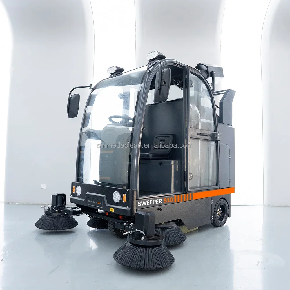 Hot Sale Customized 1950mm Wide Artificial Road Sweeper Factory Price Electric Ride-on New Condition