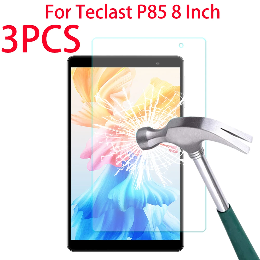 

3 Packs 9H Tempered Glass Screen Protector For Teclast P85 8 inch Tablet Protective Film For Teclast P85 8 inches Glass Guard