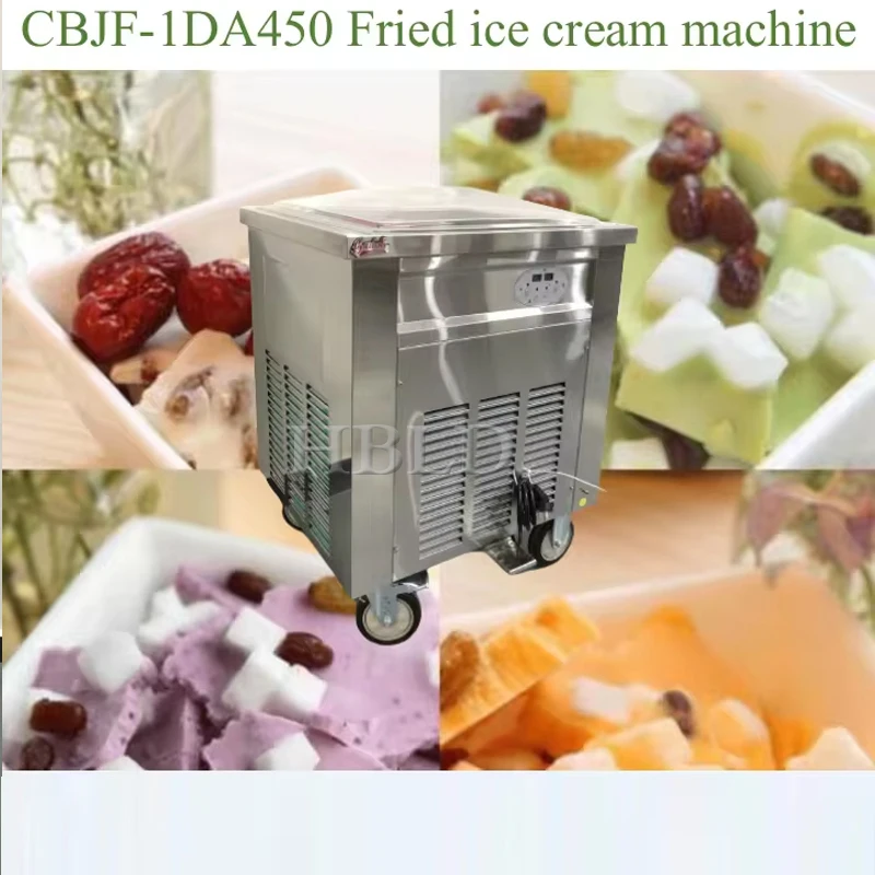 

Stainless Steel Juice Yogurt Roll Machine, Large Capacity Fruit Stir Frying Ice Cream Machine, Electric Fried Ice Cream Machine