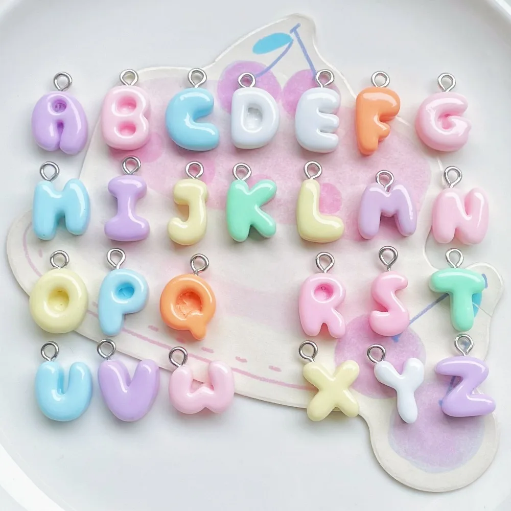 10Pcs Kawii Mini resin Alphabet Series Miniature Flat Back Cabochons For Hairpin Scrapbooking DIY Home Decor Craft Accessories