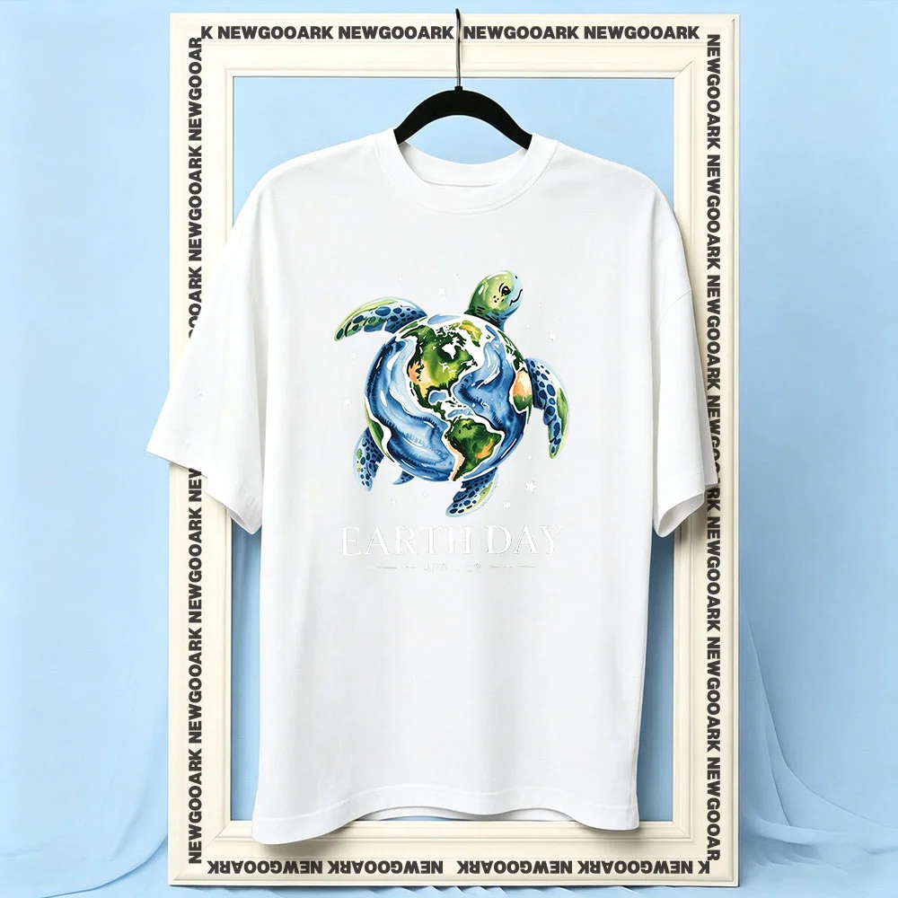 Earth Day Sea Turtle Save The Planet April 22 Earth Day t-shirt woman man Casual cotton printed t shirts summer outdoors tee