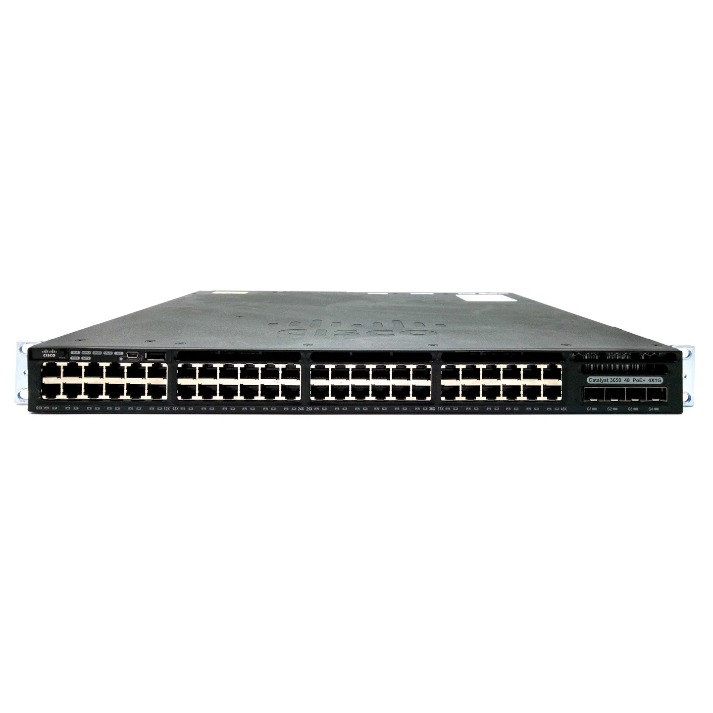 

Used WS-C3650-48PS-S Catalyst 3650 Series 48 x 10/100/1000 POE 4x1G Uplink IP Base Network Switches