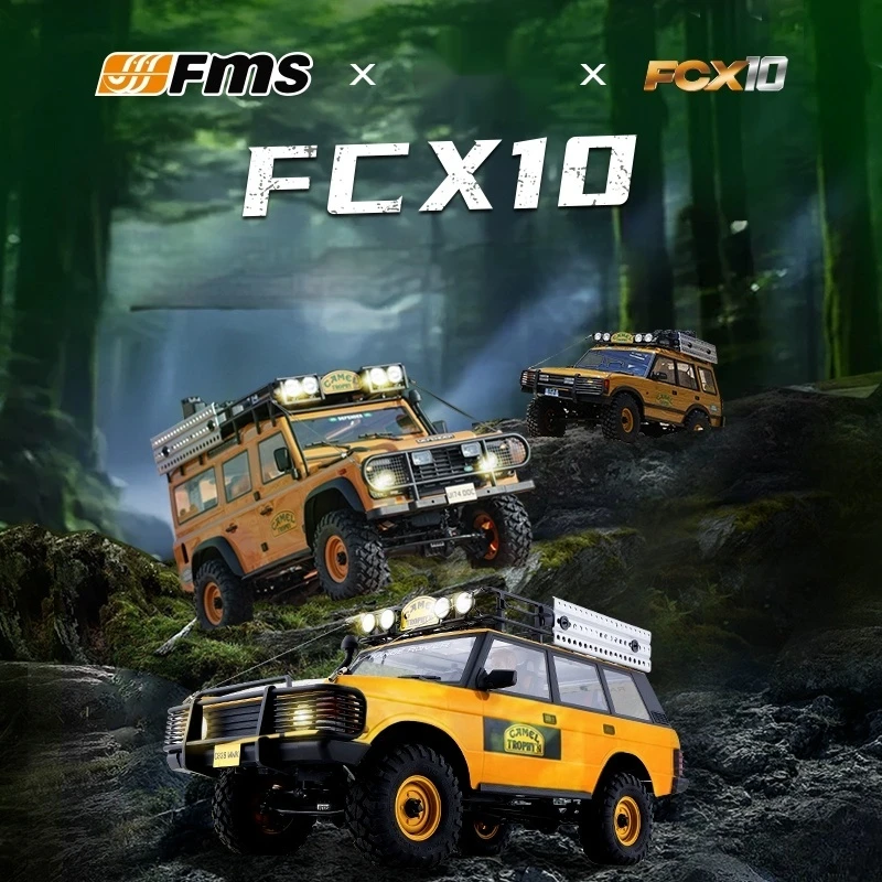 Fms 1/10 كأس الجمل Fcx10 محاكاة Rc نموذج التحكم عن بعد الكهربائية تسلق سيارة على الطرق الوعرة مركبة لعب للأولاد هدايا #1