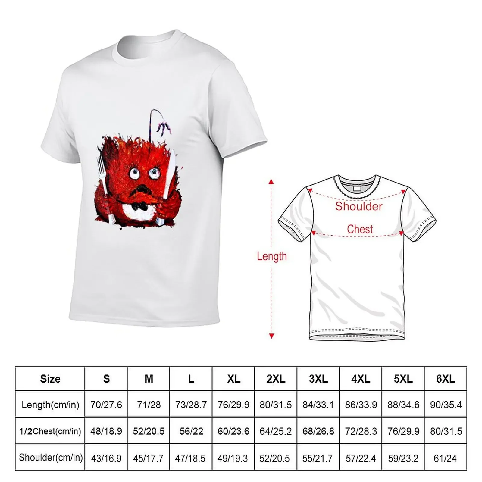 Anglerfish Frogfish No To Plastic Forks and Knives T-shirt vintage summer top plus size tops sports fans t shirt men