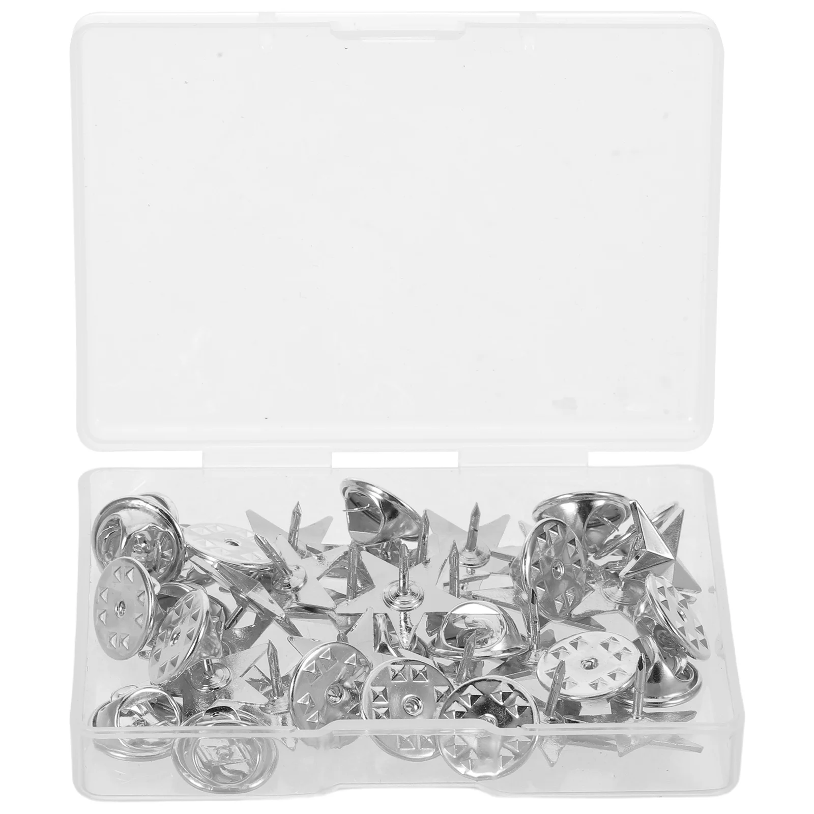 

1 set 1 Set Silver Five Pointed Star Pin Lightweight Brooch Badge For Men Lapel Hat Backpack Patriotic Star Pin For Labor Day