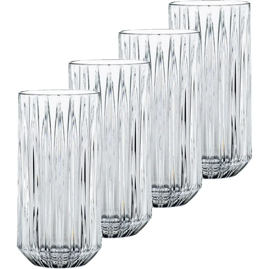 

Стаканы для длинных напитков Jules Collection, 13 унций, прозрачные, из хрустального стекла, стаканы Highball для коктейлей и других напитков, D