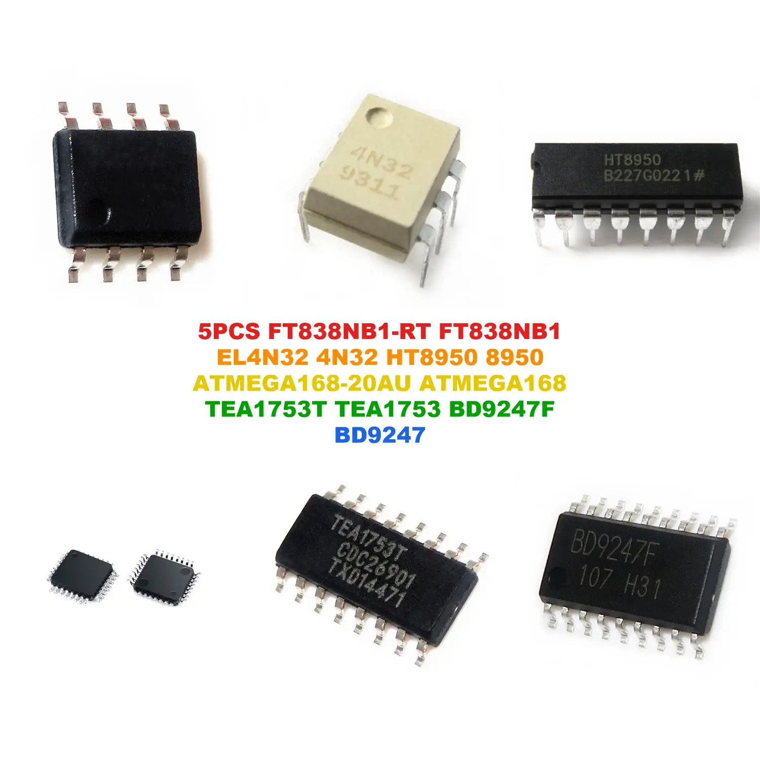 FT838NB1-RT FT838NB1 EL4N32 4N32 HT8950 8950 ATMEGA168-20AU ATMEGA168 TEA1753T TEA1753 BD9247F BD9247