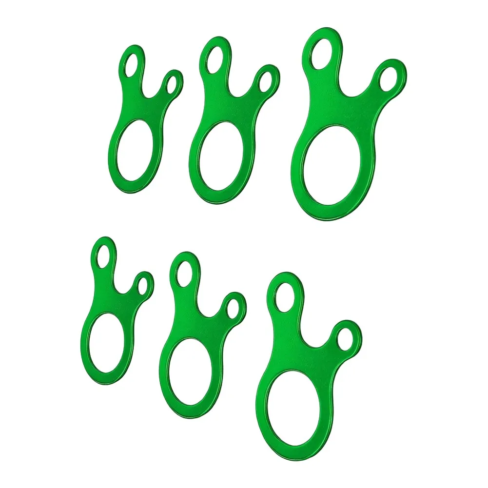 Aluminum Alloy Three Hole Snail Buckle for Tent Guy Lines Lightweight Strong Weather Resistant 4.9 2.8 0.3 cm Dimensions