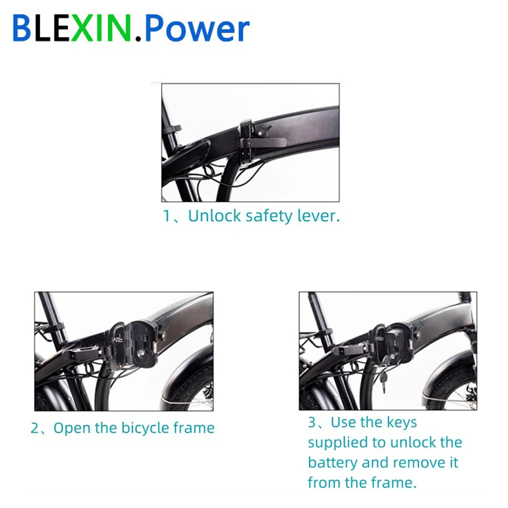 Hidden Ebike Battery Pack Curved Scimitar 36V 7.8Ah 9Ah 10.5Ah for NCM Easybike Lyon Richbit Folding Electric Bike 250w 350W