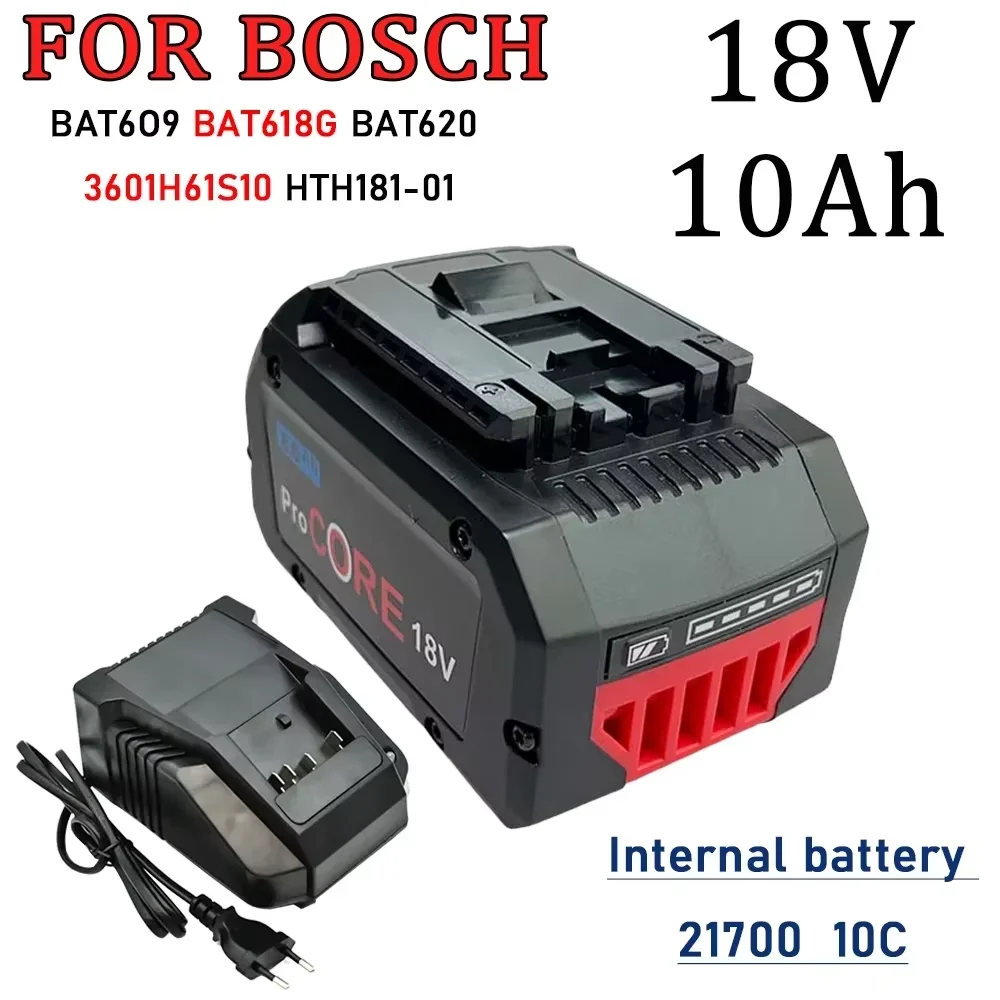 

For Bosch 18V 10000mAh Professional System Cordless Tool BAT609 BAT618 GBA18V 21700 10C 18V Replacement Battery