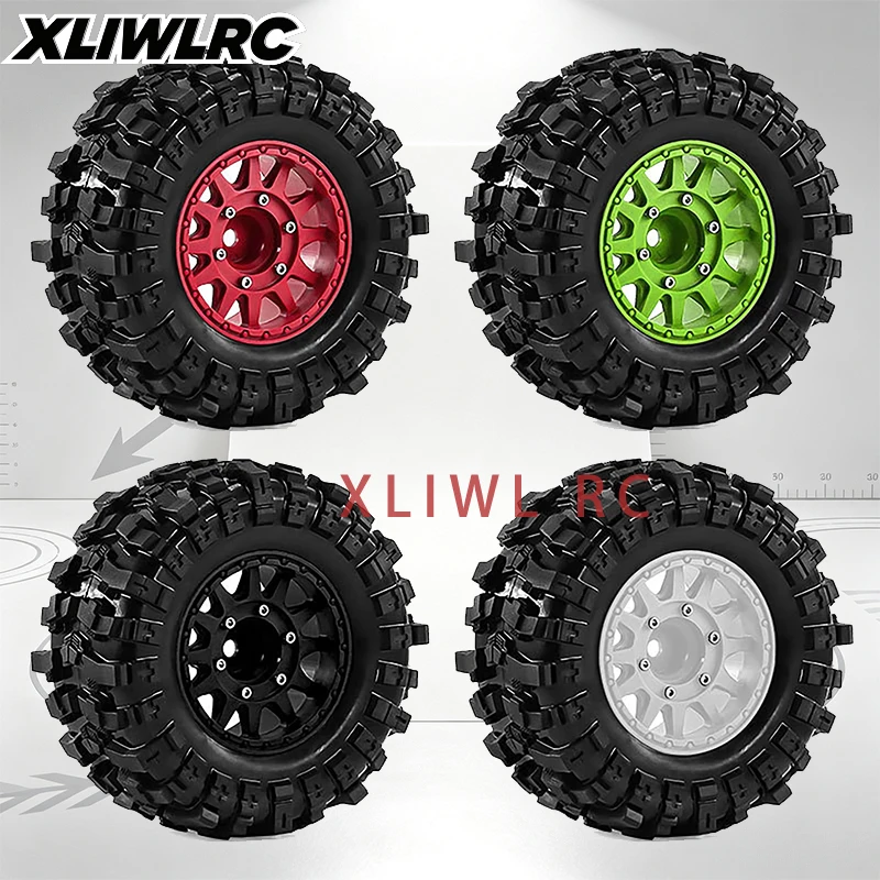 4pcs RC Short Course Truck Wheel Hub & Tires with 12/14/17mm Hex for 1/10 Arrma Senton Slash Tamiya MJX HPI Kyosho