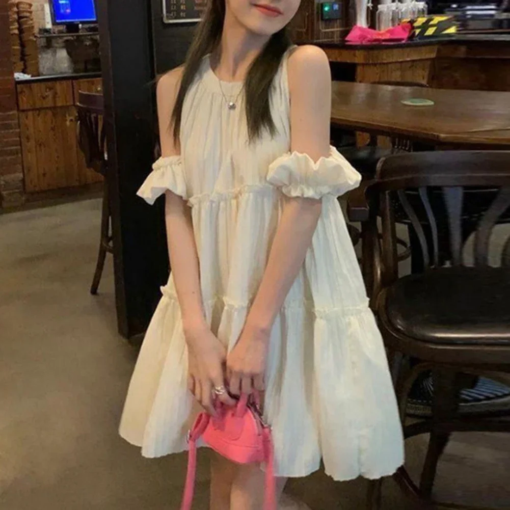 Stylish Casual Dress with an Off Shoulder Cut and Short Sleeves Designed to Keep For Women Cool in the Summer Heat