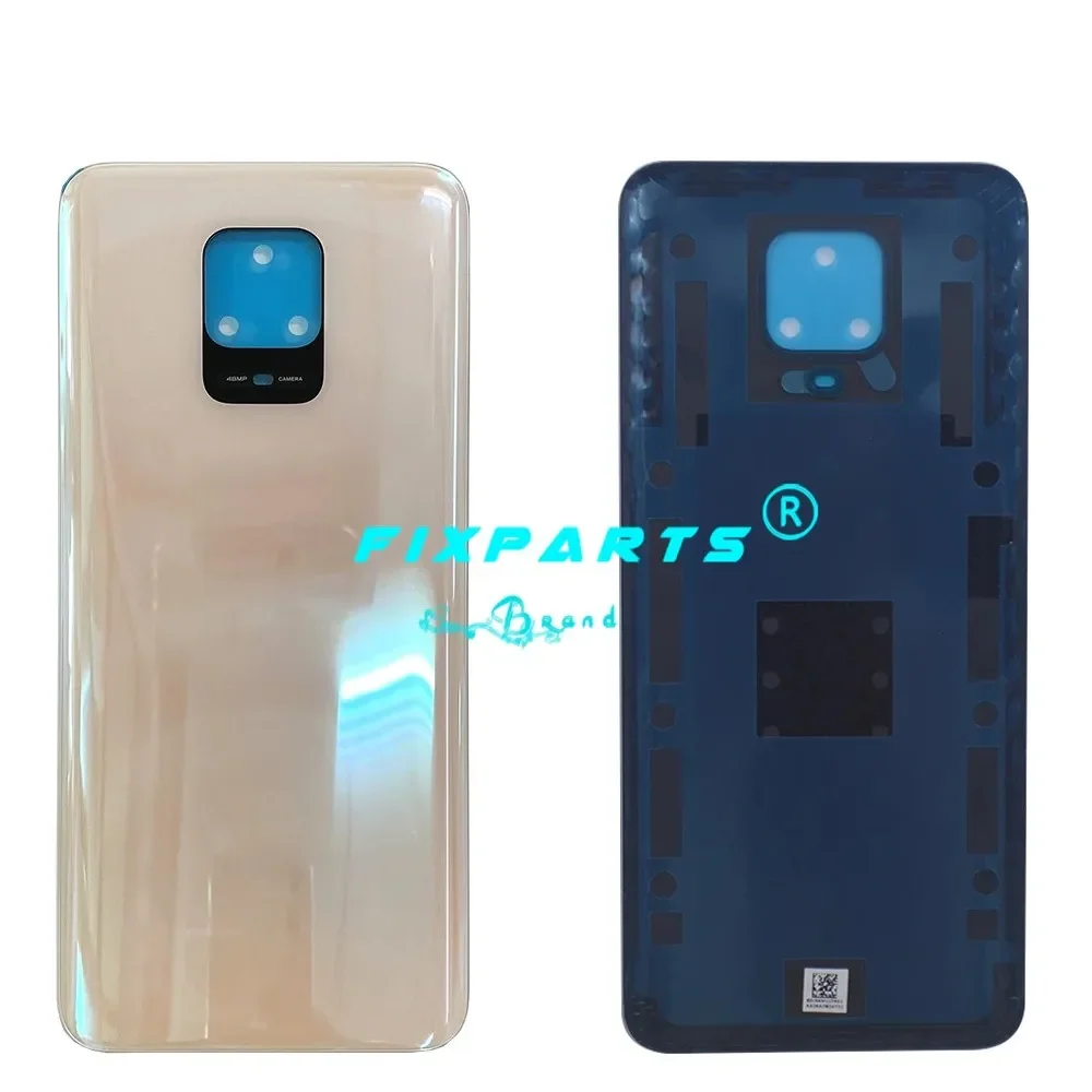 New For Xiaomi Redmi Note 9S Back Battery Cover Rear Door Housing Case Glass Panel Note9 Pro For Redmi Note 9 Pro Battery Cover