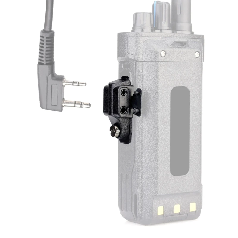 Walkie-Talkie Adapter audio zamiennik do GP328Plus Retevis RT29 RT48 RT82 Ailunce HD1 2 Pin zestaw słuchawkowy Port dropshipping