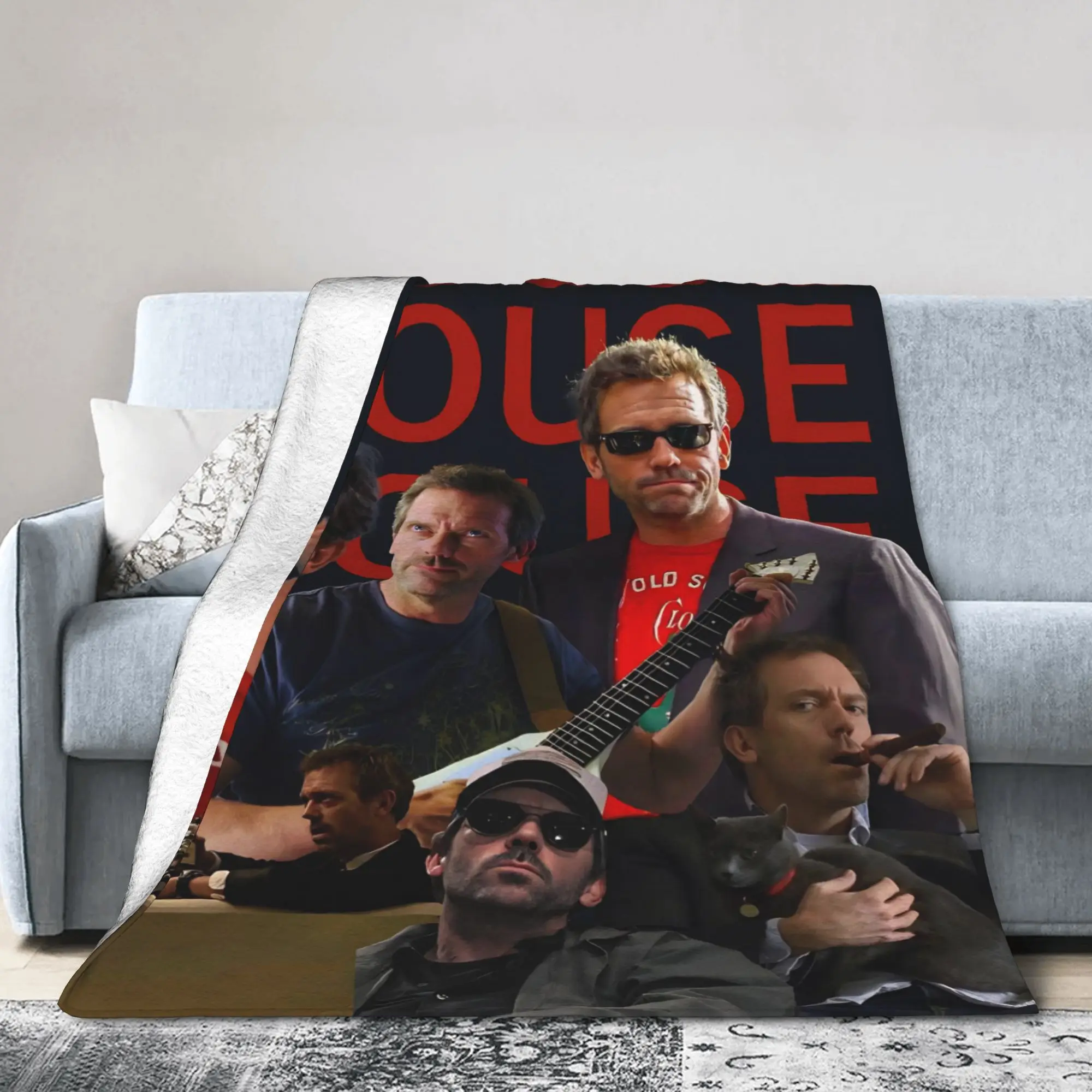 Dr. Gregory House Blankets Quality Warm Soft House MD American Television  Bedding Throws Winter Travel Bedroom Funny Bedspread