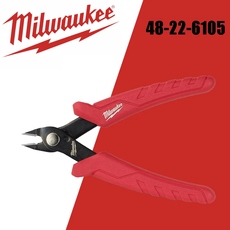 Milwaukee 48-22-6105 Mini Sharp Flush Cutters Alloy Steel Cable Iron Copper Cutting Scissor Pliers Hand Tools