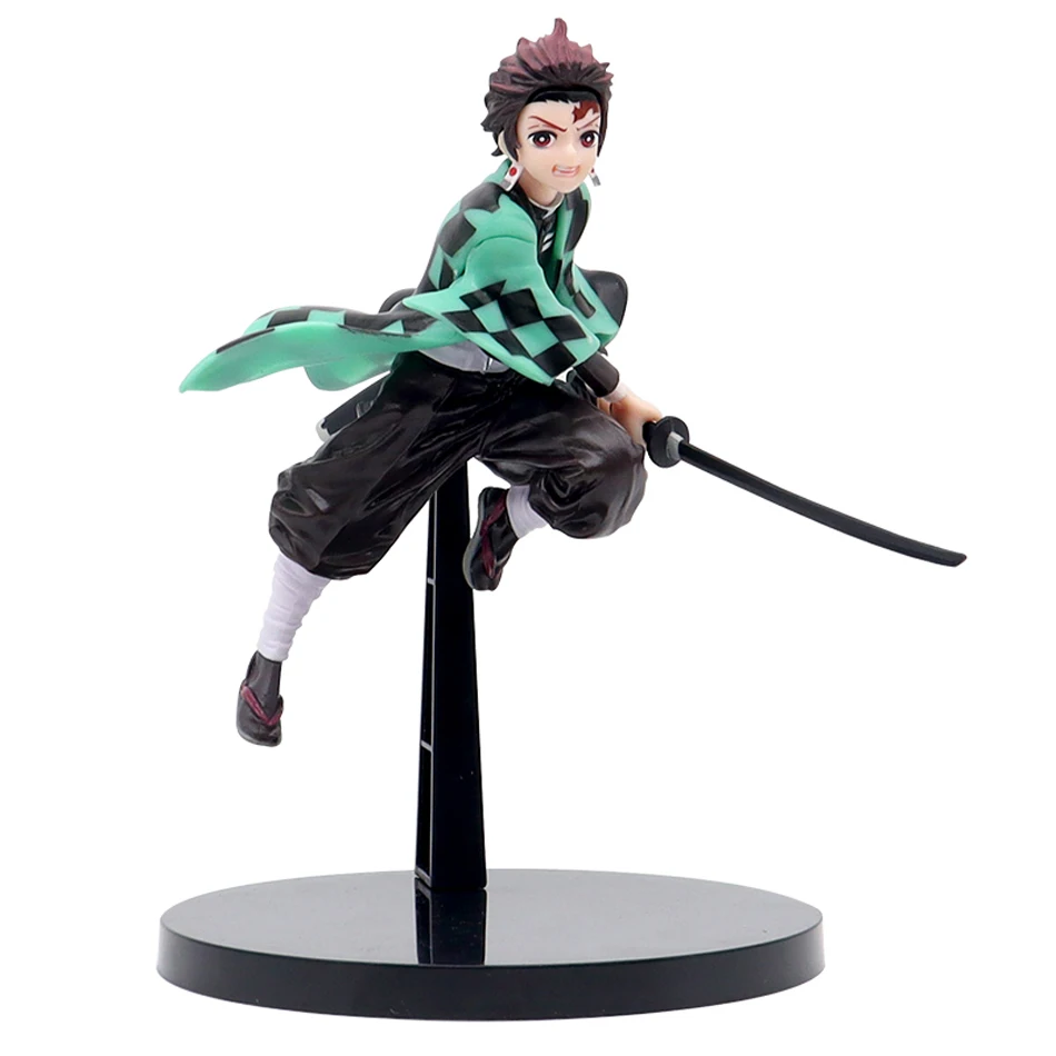 Anime Demon Slayer Kimetsu no Yaiba  Kamado Tanjirou Combat version Action Figure Agatsuma Zenitsu Nezuko Warrior  Model Toys