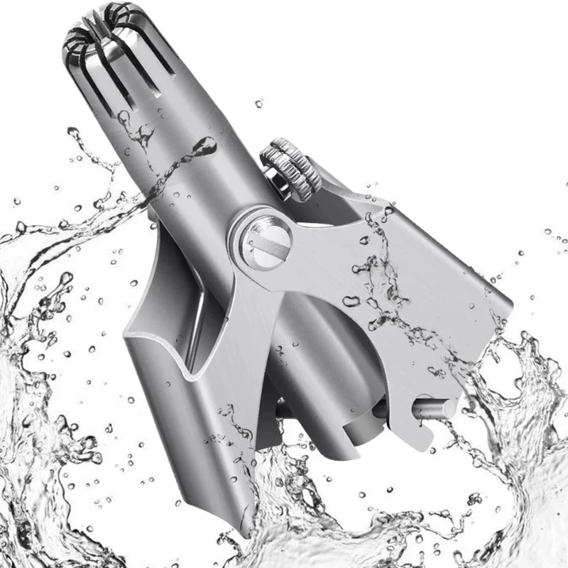1set Men\'s Nose Hair Trimmer Stainless Steel Manual Trimmer Suitable for Nose Hair Razor Washable Portable Nose Hair Trimmer