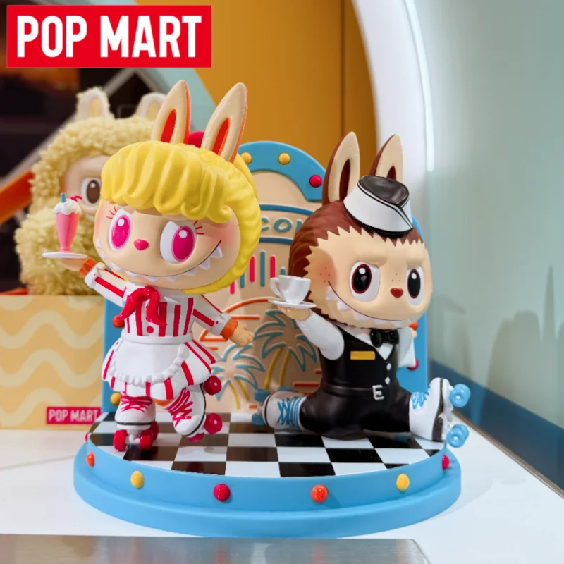 

2026 POP MART THE MONSTERS LABUBU Ретро-дайнер: Коллекционные фигурки, Слепая коробка, Декор для рабочего стола, Загадочная коробка, Подарок на день рождения