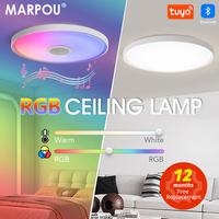 MARPOU Smart LED Ceiling Lights TUYA RGB Lamp Dimming Modern Music Light With Remote Control AC220V For Bedroom Living room