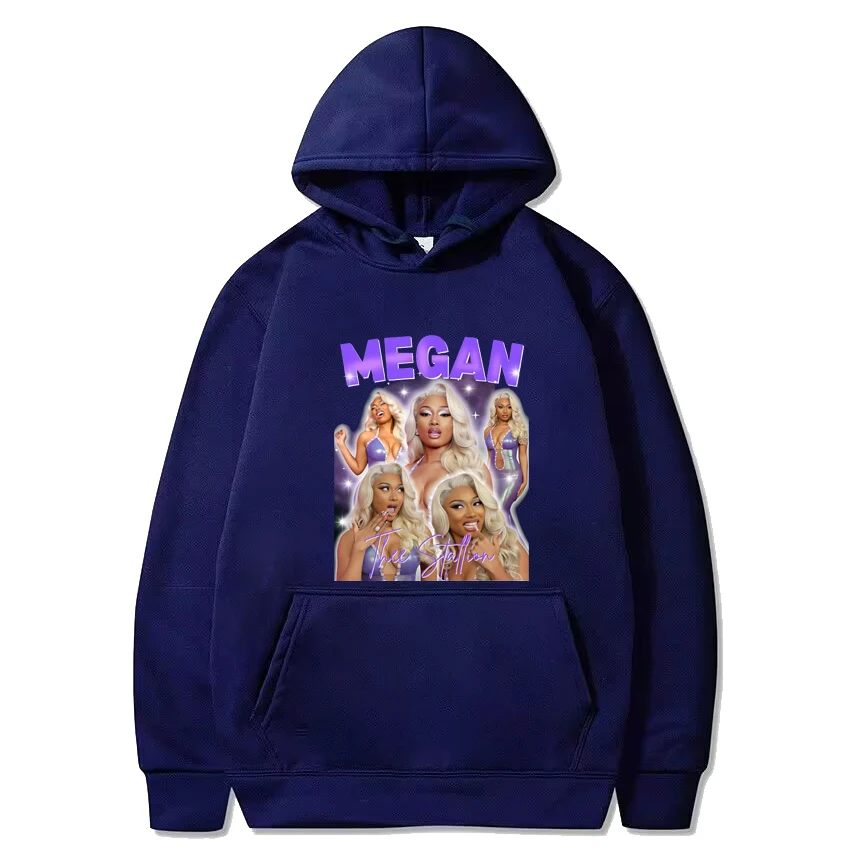 Sudadera con capucha de la cantante Megan Thee Stallion para hombre y mujer, jersey de manga larga con estampado gráfico Y2k, ropa informal Unisex, 2024