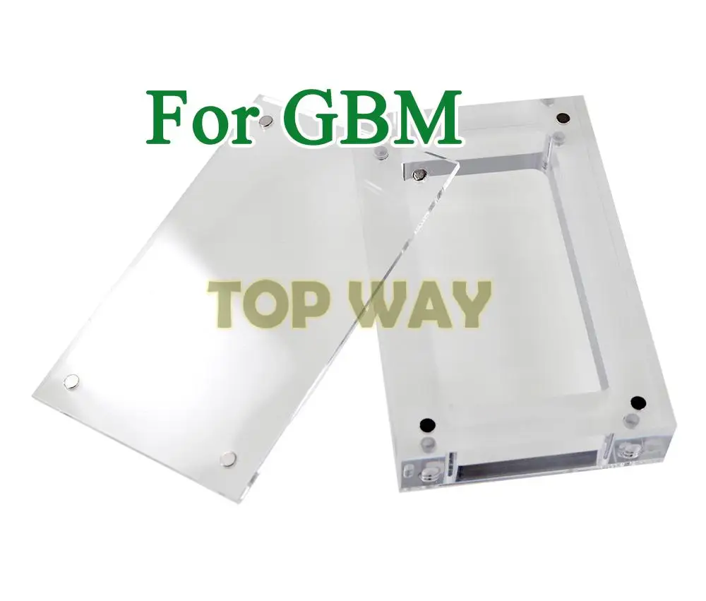 5 шт. для Gameboy Advanced GBA GBC, высокая прозрачность, акриловая магнитная крышка, коробка для хранения консоли для Game Boy Micro GBM