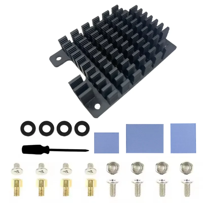 CM5 Heatsink Aluminum Cooling Solution with Thermal Pad for Raspberry Pi Compute Module 5
