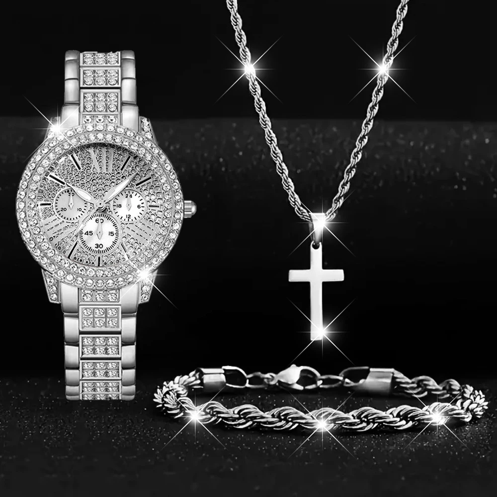 3Pcs Women's Retro Fashion Watch Set, Exquisite And Elegant, Perfect For Valentine's Day, Birthday Party, And Various Occasions.