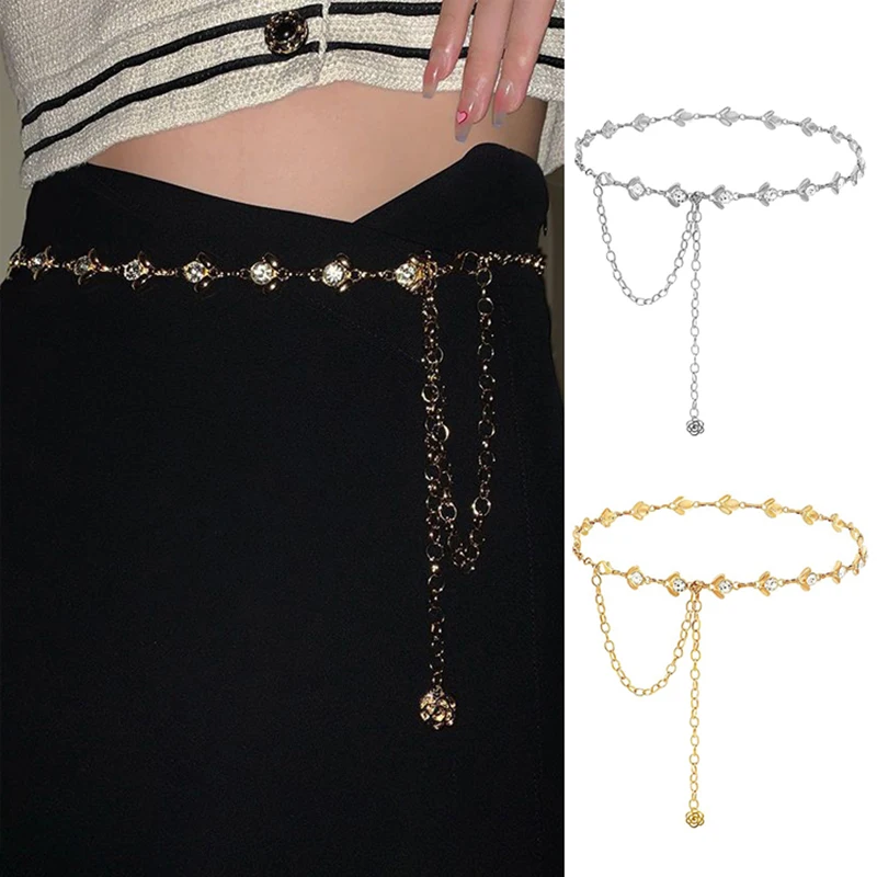 Fashion Versatile Ethnic Style Tassel Waist Chain For Women Girls Exaggerated Single Layer Body Chain Party Jewelry Gifts