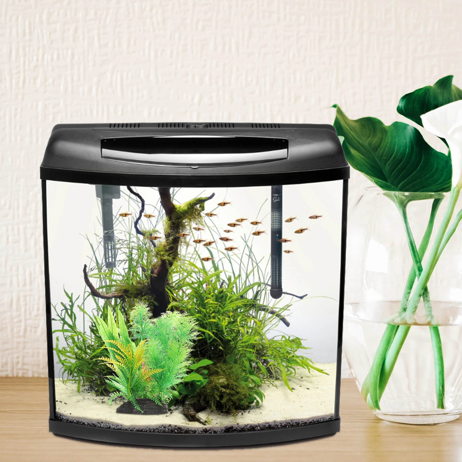 

Artificial Water Decor Aquatic Aquarium Decorations Realistic Lifelike Simulation For Ornament Tank Plants Fish Tank