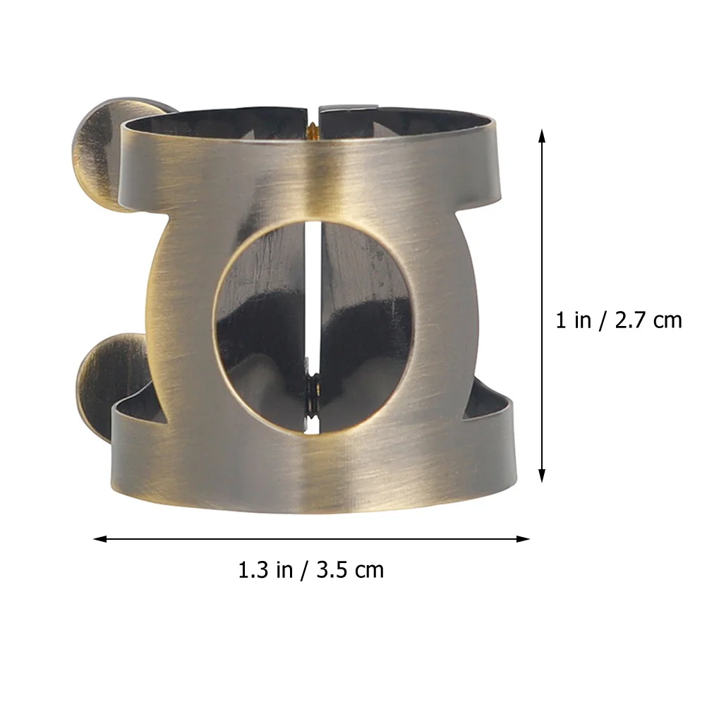 

Professional Brass Reed Clip Adjustable Metal Ligature Wind Instrument Accessory Small Lightweight Durable Part For Music Lovers