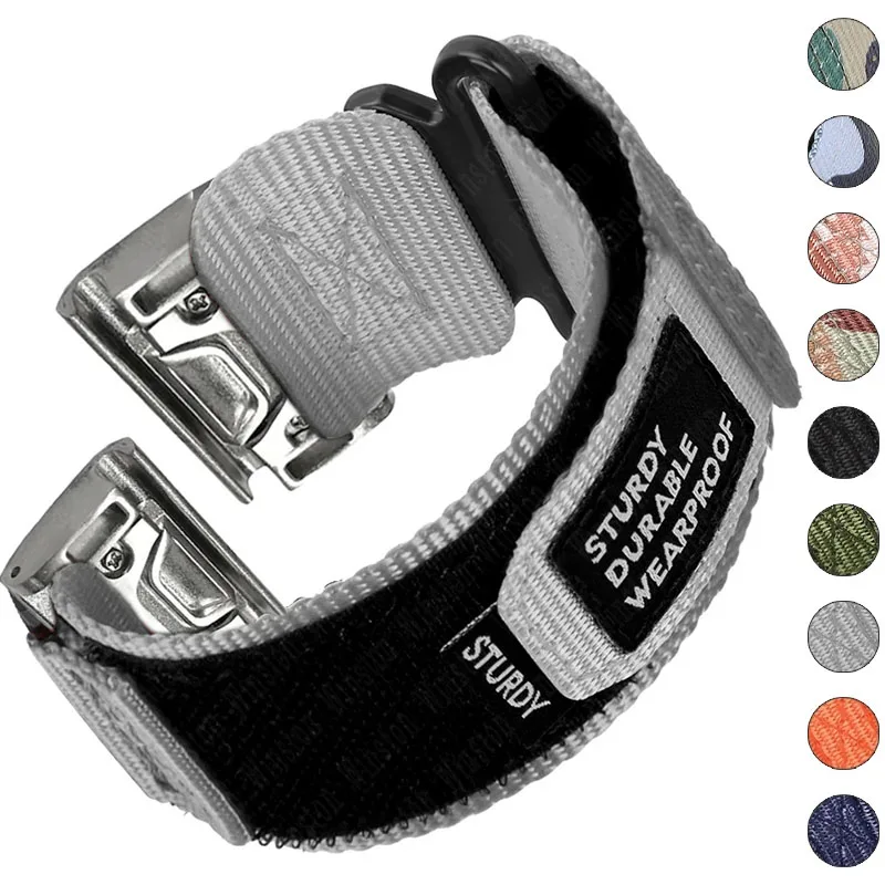 Cinturino rapido in nylon per Garmin Watch Instinct 2X Tactics Strap Fenix 6X Pro 5X Plus 7X 26mm 22mm Bracciale sportivo di ricambio