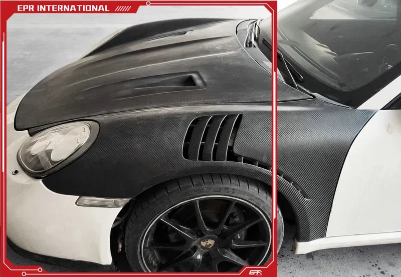 

Porsche Cayman 987 2006-2012 гг. | Переднее крыло EPA Design Spec V — высококачественное FRP/углеродное волокно