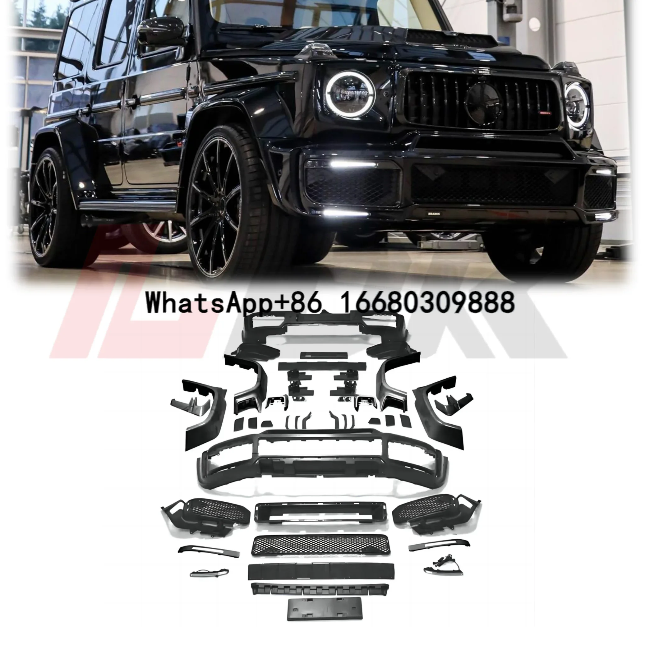 2025 New arrival for G wagon W464 G500 G550 2018-2024 facelift to B-Brabus style Bodykit high quality accessories parts bumper