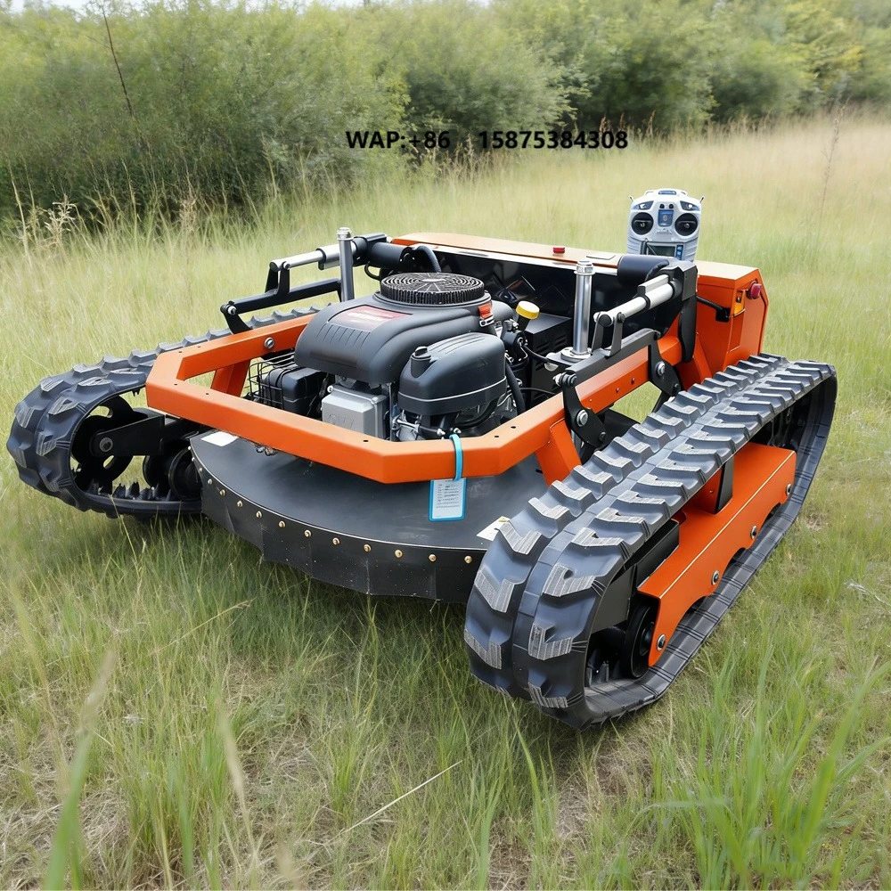 LOGWAY CE Approved Large Capacity Fuel Tank Lawn Mower Cutterhead Adjustment Remote-controlled Lifting Lawn Mower