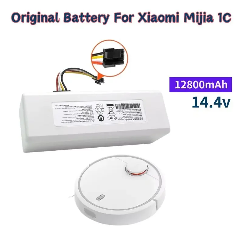 

P1904-4S1P-MM Battery 12800Mah For Xiaomi Mijia 1C stytj01zhm battery Robot Vacuum Mop Cleaner Accessories Parts original