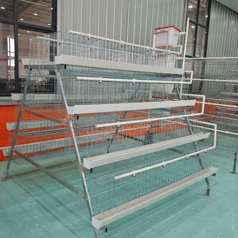 

Клетки для курицы из оцинкованного слоя с горячим окунаром, емкость 96-160 птиц, аккумуляторная птичья ферма, клетки для куриц, укладка курей, 3/4 уровня