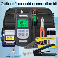 COMPTYCO FTTH Fiber Optic Tool Kit with Fiber Fibra Optica Power Meter and 10mW Visual Fault Locator AUA-6S FTTH tool