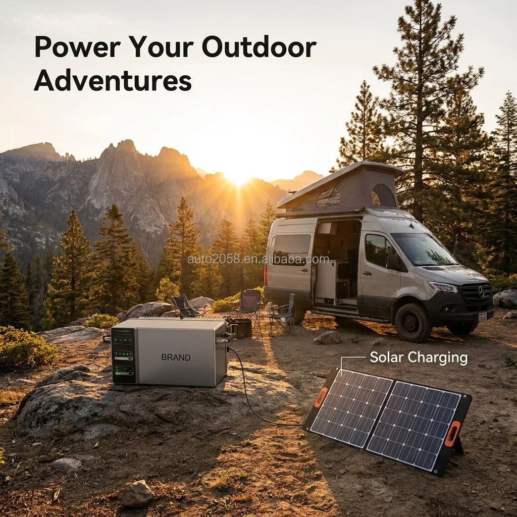 1958Wh LiFePO4 Portable Power Station 1200W Solar Generator 6000 Cycles Dual Mode Off-Grid Emergency Backup for Home Camping