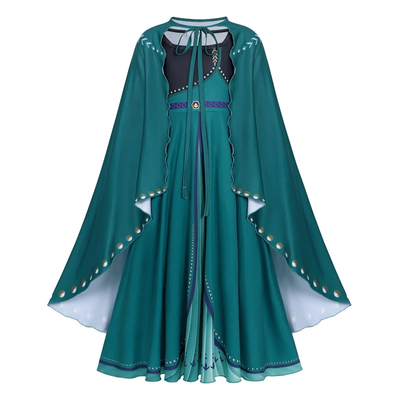 New 2025 Princess Cosplay Dress Girls Princess Fancy Dress Up Clothes Children's Carnival Party Costumes Girl's Birthday Gift