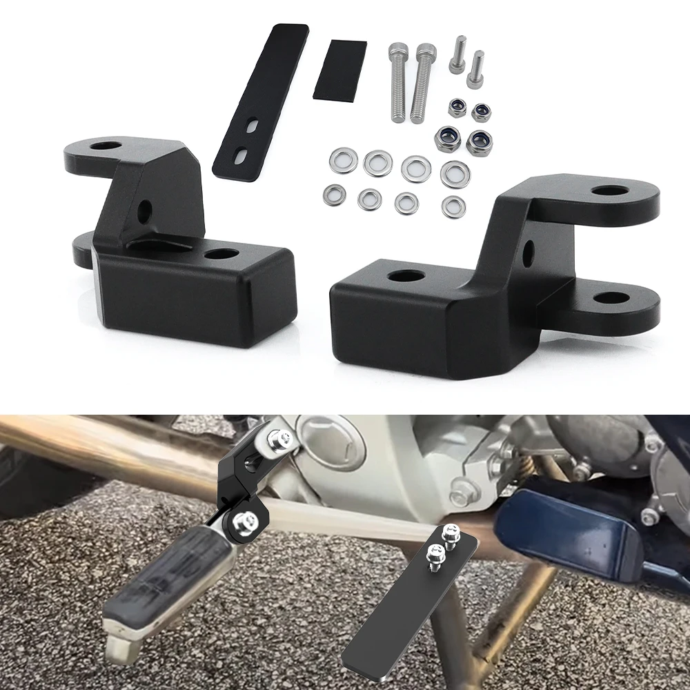 

For Yamaha FJR1300 FJR 1300 2001-2023 2024 2025 Motorcycle Aluminum Rider Foot Pegs Front Footpeg Foot Pegs Lowering Brackets