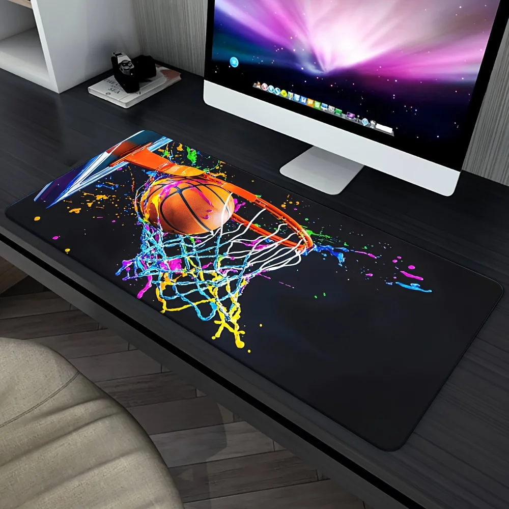 

Basketball game mouse pad rubber anti slip computer laptop desktop pads thick keyboard PC accessories lock edge design