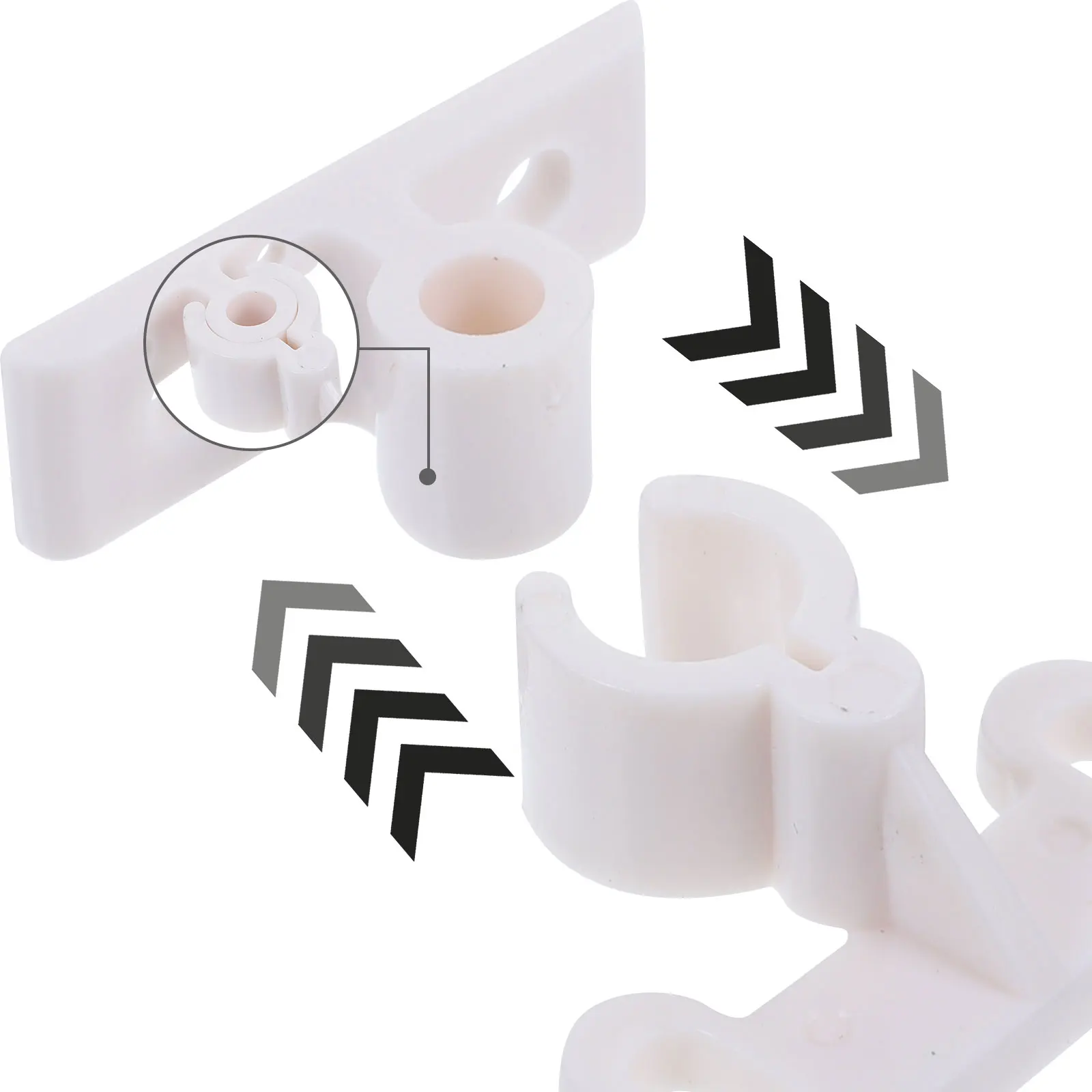 

12Pcs Ball Catch Cabinet Door Latch Plastic Furniture Fastener for Home Office Wardrobe Drawer Safety Stopper Ball Catch