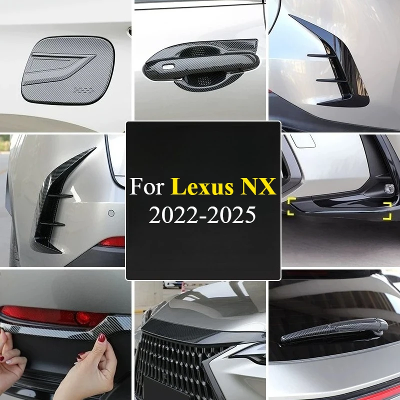 For Lexus NX260/NX350h/NX400h 2022-2025 Front Rear Bumper Trunk Handle Decor Sticker Precise Fit Anti‑Scratch Car Accessories