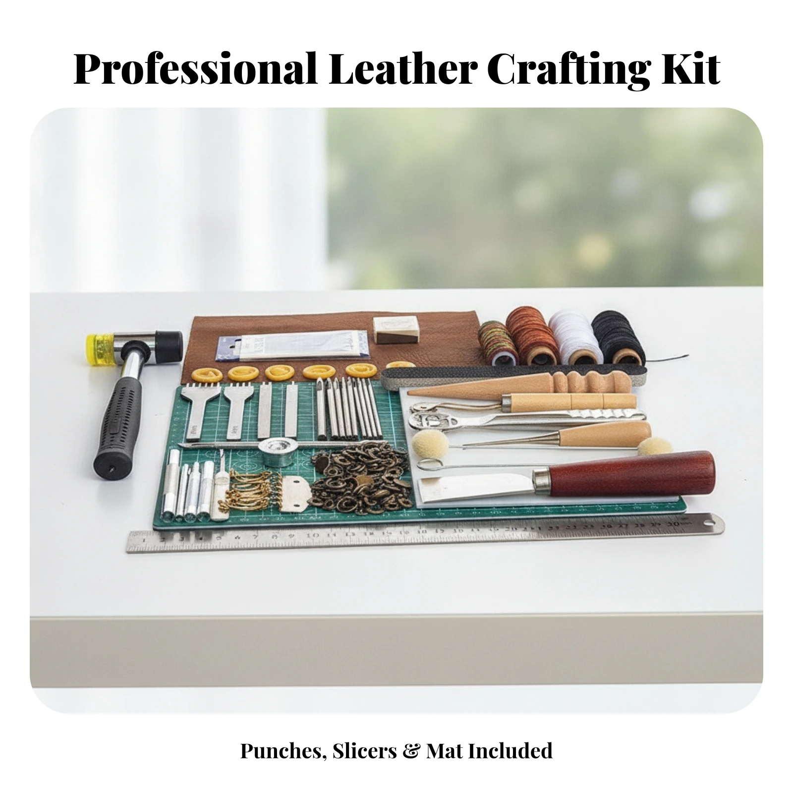 Kit d'outils de travail du cui - Leatherwork For Beginners avis et prix