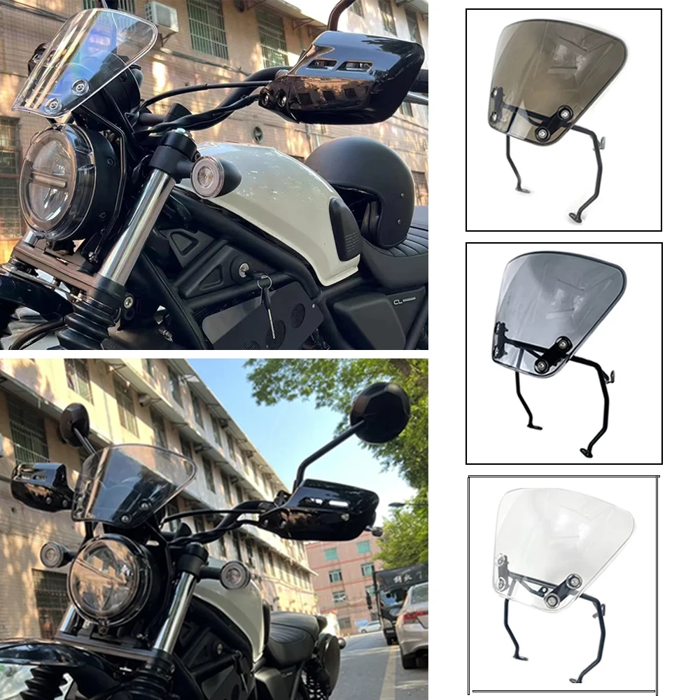 

Motorcycle Windscreen Windshield Covers Screen Smoke Lens Motorbikes Deflector For Honda CL500 CL250 cl 500 cl 250 2023 2024