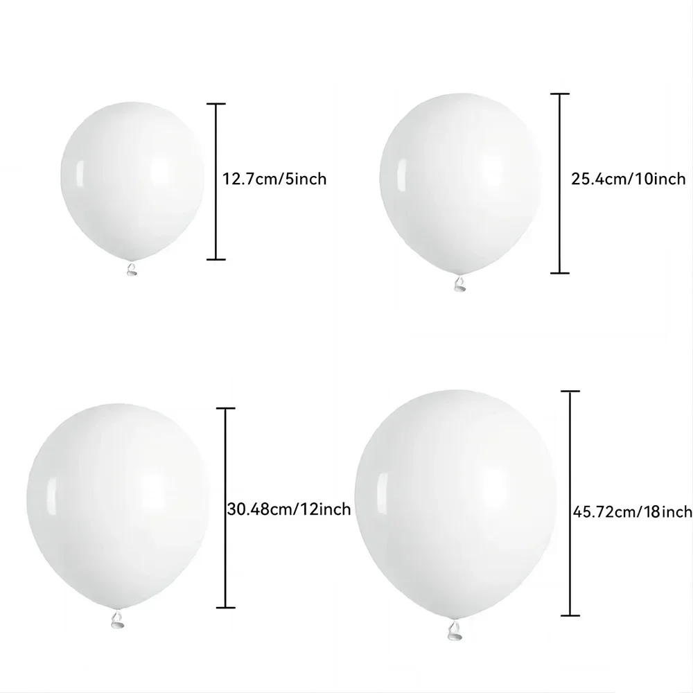 58/116 Stück perlweiß, Ballonbogen-Set, Hochzeit, Geburtstagsfeier, Jahrestag, Brautgeschenkparty, Weihnachten, Ruhestand, Vorschlag – Detail 6