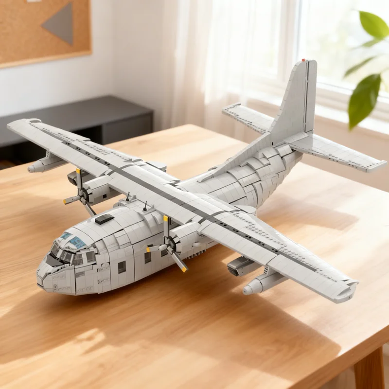 

5112 деталей MOC Fairchild C-123K, масштаб 1:35, конструктор Creator Expert, строительные блоки, игрушки для сборки, рождественские подарки, идея для детей