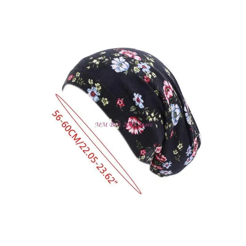 قبعة نوم نسائية مبطنة بالساتان من 49ME لتساقط الشعر، قبعة صغيرة مرنة واسعة النطاق من العلاج الكيميائي